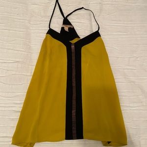 Yellow/Gold Dressy Racerback Tank (Forever 21)